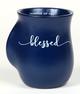 Ceramic Handwarmer Mug: Blessed, Blue, Philemon 1:7 Homeware - Thumbnail 0