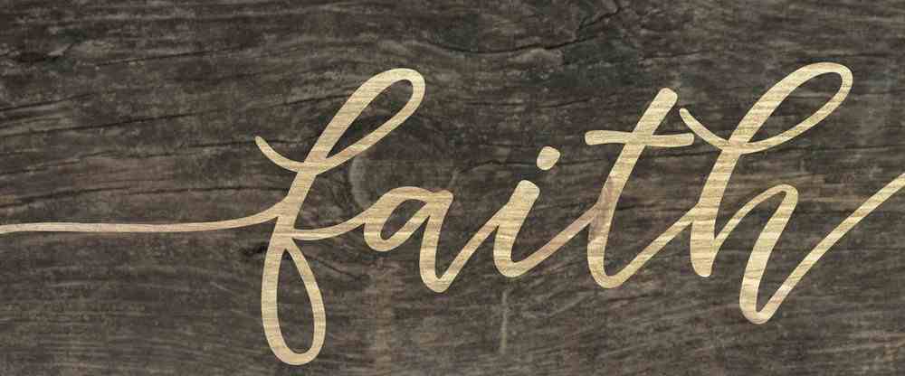 Tabletop Decor: Faith Plaque