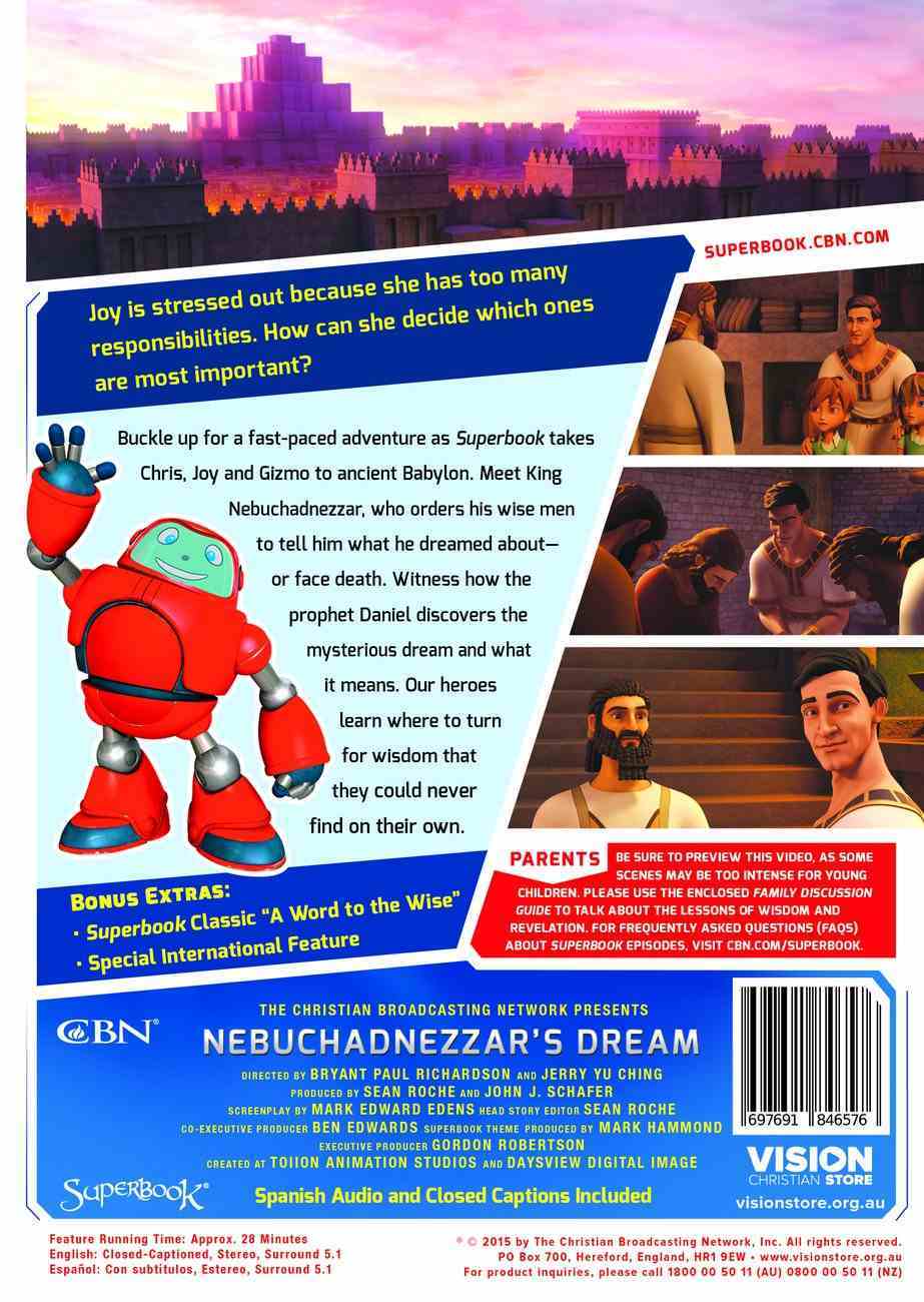 Nebuchadnezzar's Dream (#12 in Superbook Dvd Series Season 3) DVD