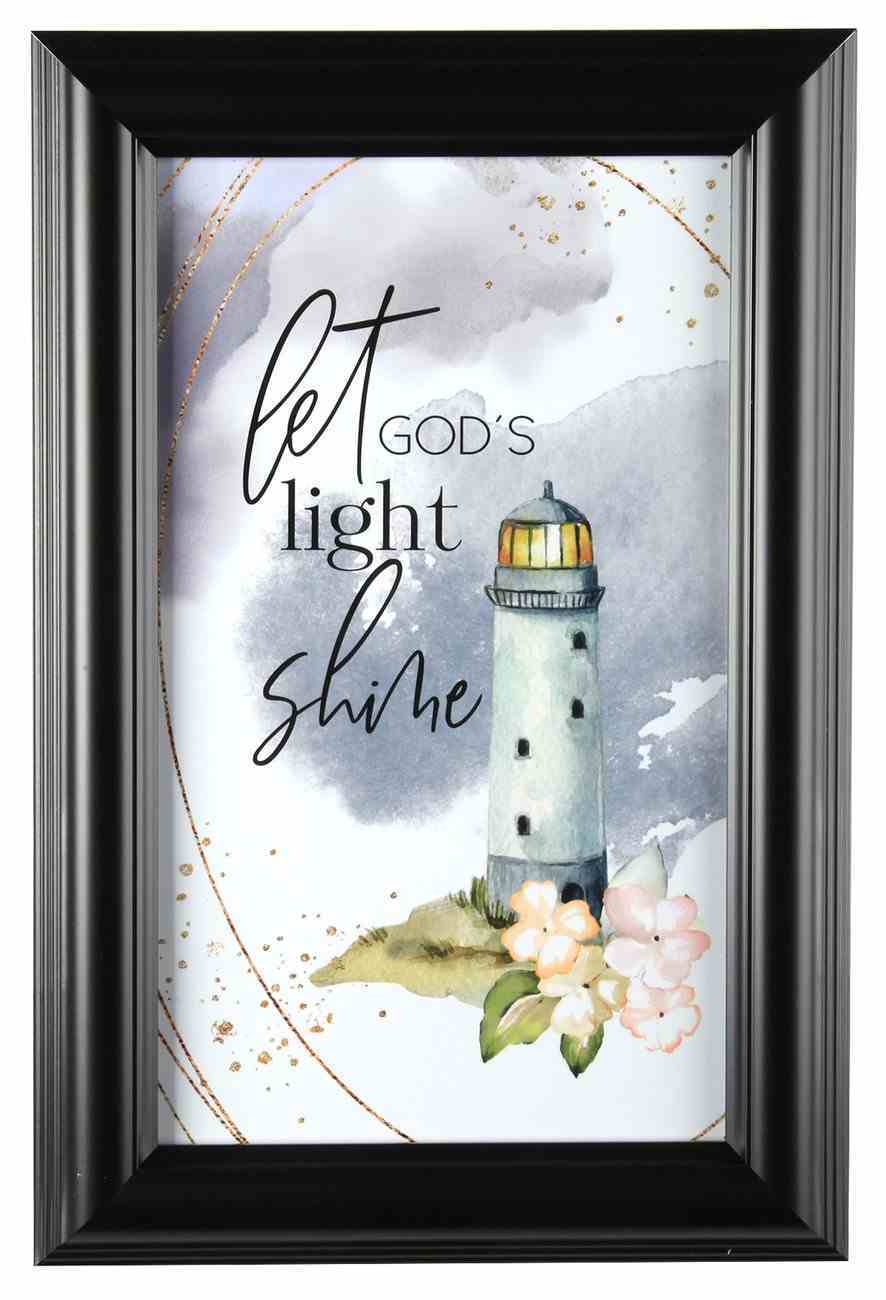 Heaven Sent Plaque: Let God's Light Shine, Lighthouse Plaque