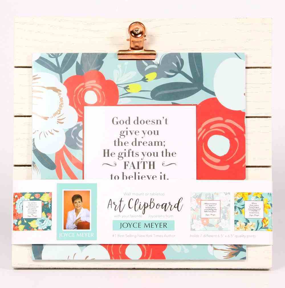 Joyce Meyer Quote Clipboard: Includes 7 Sheets of Joyce's Quotes, Orange/Red/White/Blue Homeware