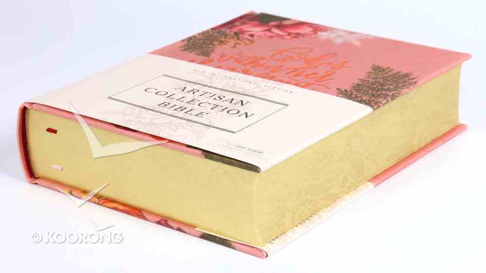 NIV Artisan Collection Bible Pink Floral (Red Letter Edition) Hardback