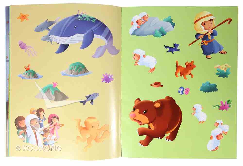 The 1000 Sticker Bible Storybook (With Flap And Velcro Closure) Paperback