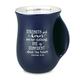 Ceramic Handwarmer Mug: Affirmed You Are Amazing, Navy/White (Prov 31:25) Homeware - Thumbnail 1