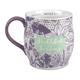 Ceramic Mug Pretty Prints: Faithful in Serving, Purple/White (Matthew 5:16) Homeware - Thumbnail 1