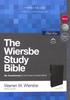 NKJV Wiersbe Study Bible Black Premium Imitation Leather - Thumbnail 2