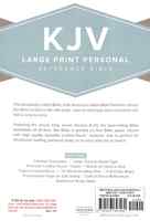 KJV Large Print Personal Reference Bible Charcoal Imitation Leather - Thumbnail 1