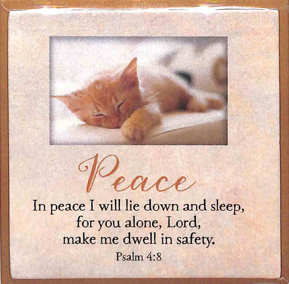 Touching Thoughts Magnet: Peace... in Peace I Will Lie Down... (Psalm 4:8) Novelty
