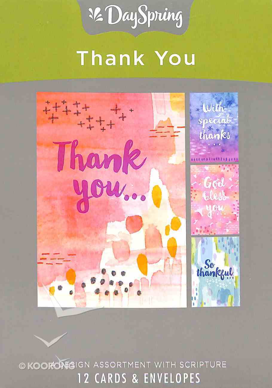 Boxed Cards Thank You: Modern Maker, NLT Scripture Text Box