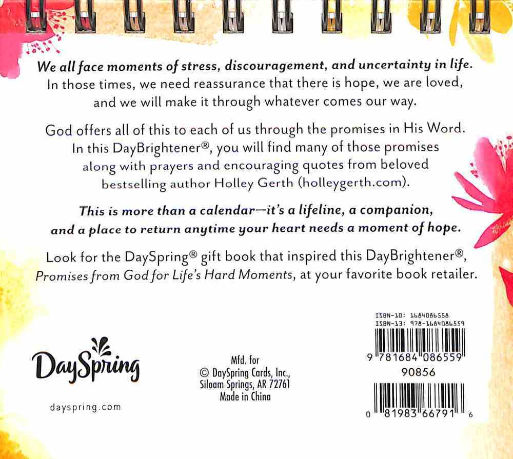 Daybrighteners: Promises From God For Life's Hard Moments - Hope Filled Thoughts, Prayers and Scriptures (Padded Cover) Spiral