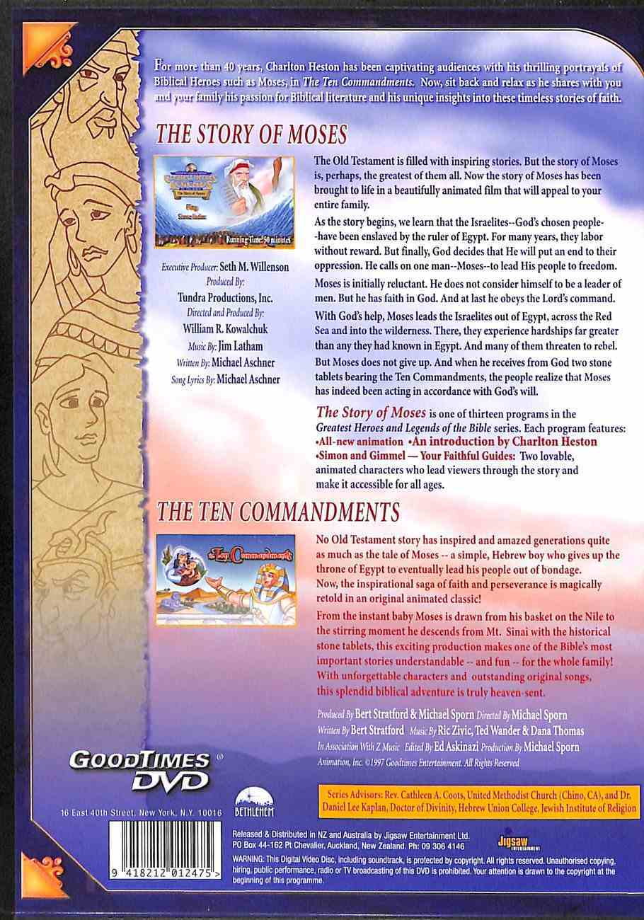 Story of Moses/Ten Commandments (Greatest Heroes & Legends Of The Bible Series) DVD