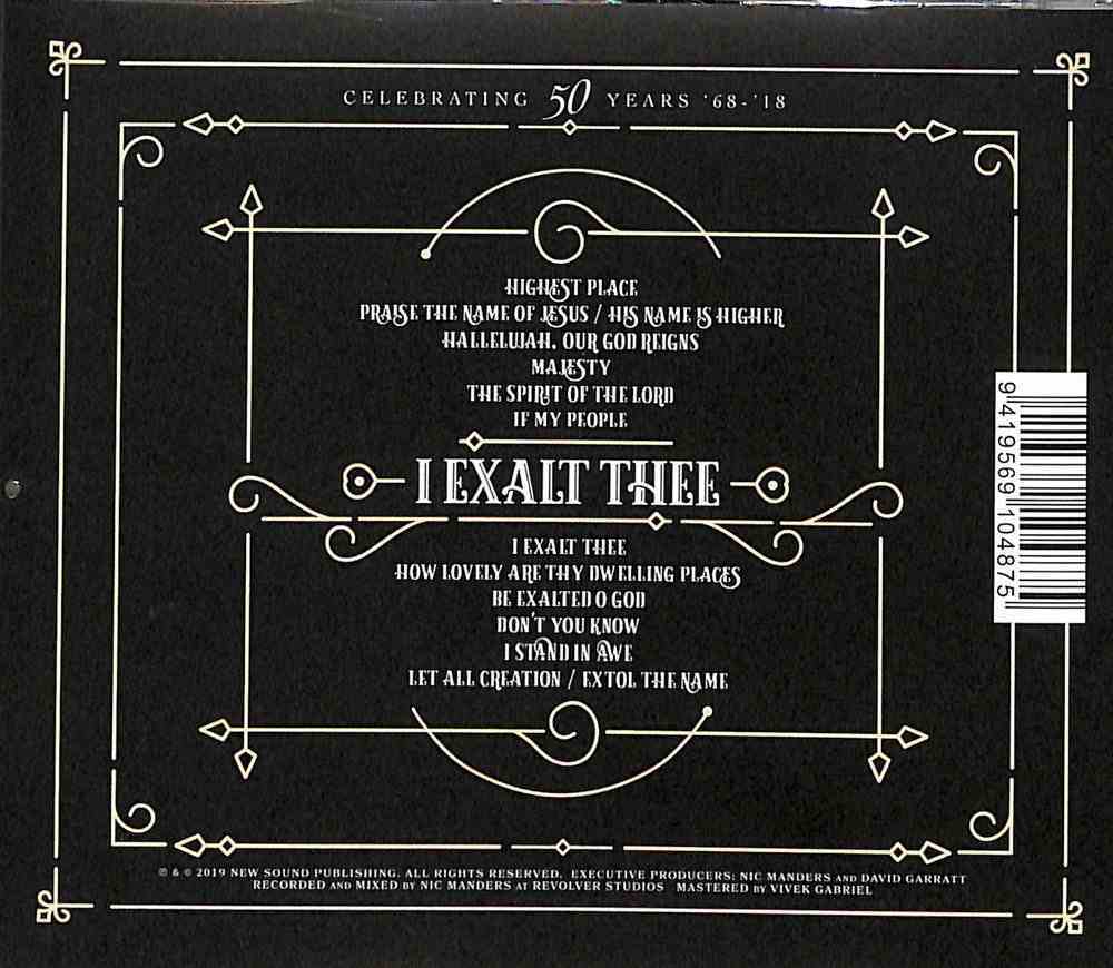 I Exalt Thee: 50 Years of Scripture in Song CD