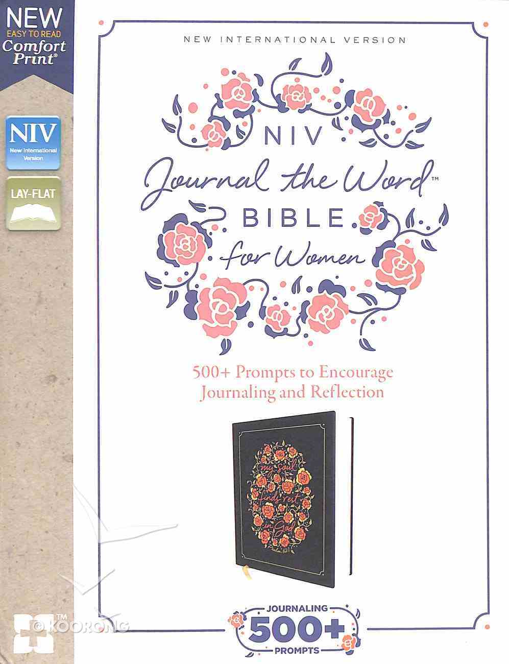 NIV Journal the Word Bible For Women Navy (Red Letter Edition) Hardback