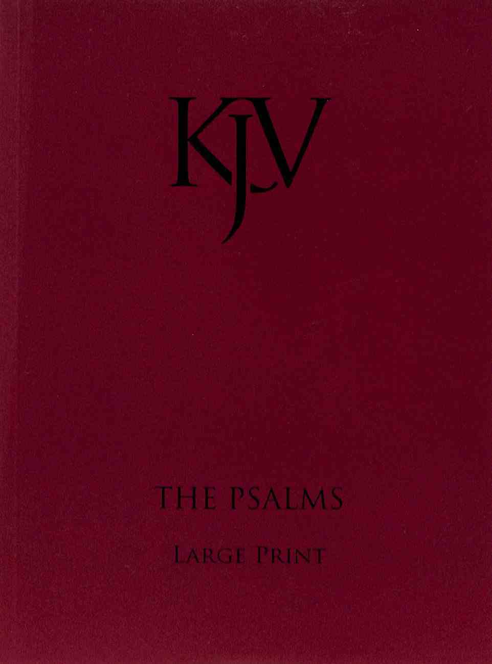 KJV Large Print Psalms Paperback