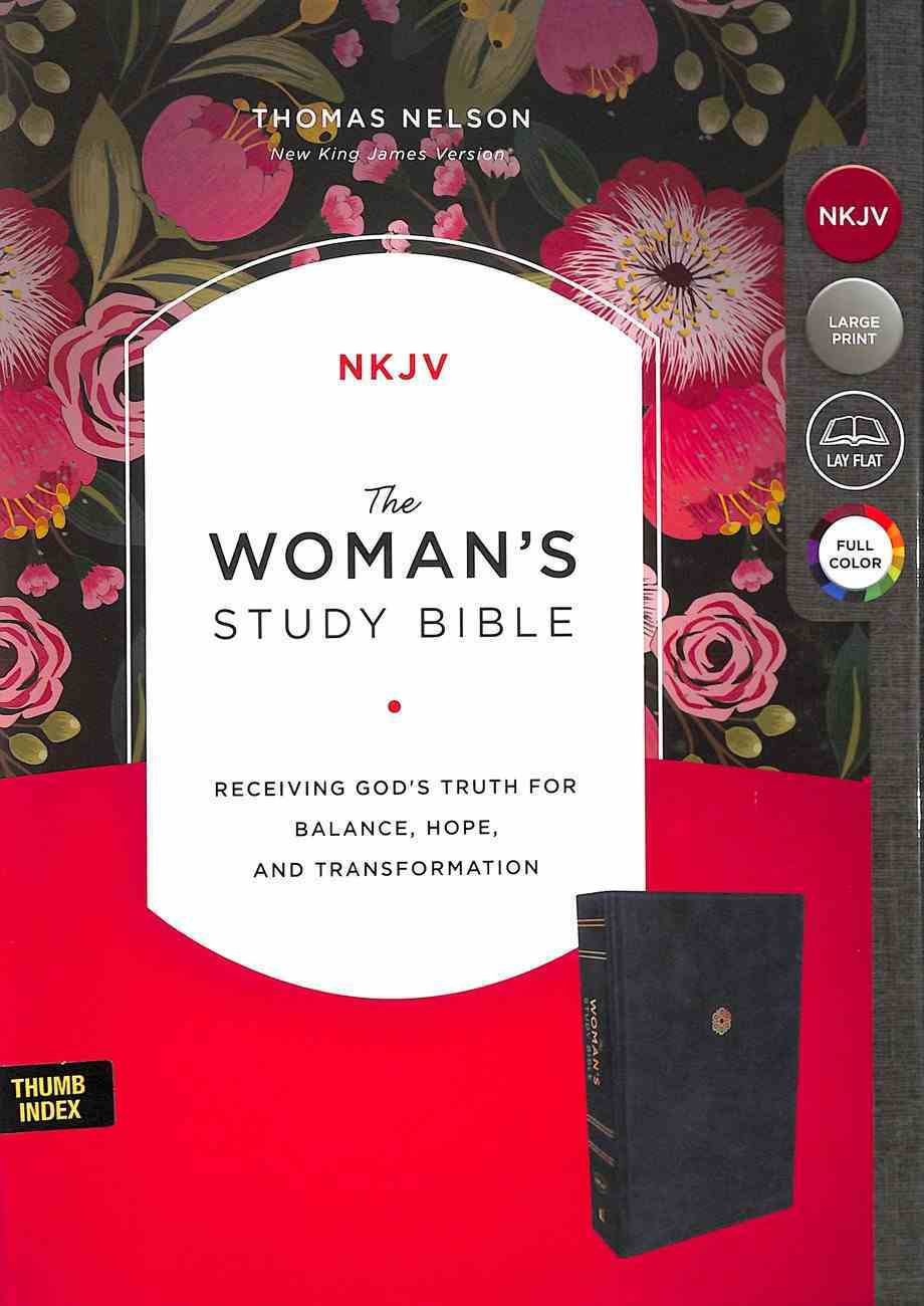 NKJV the Woman's Study Bible Blue Indexed Premium Imitation Leather