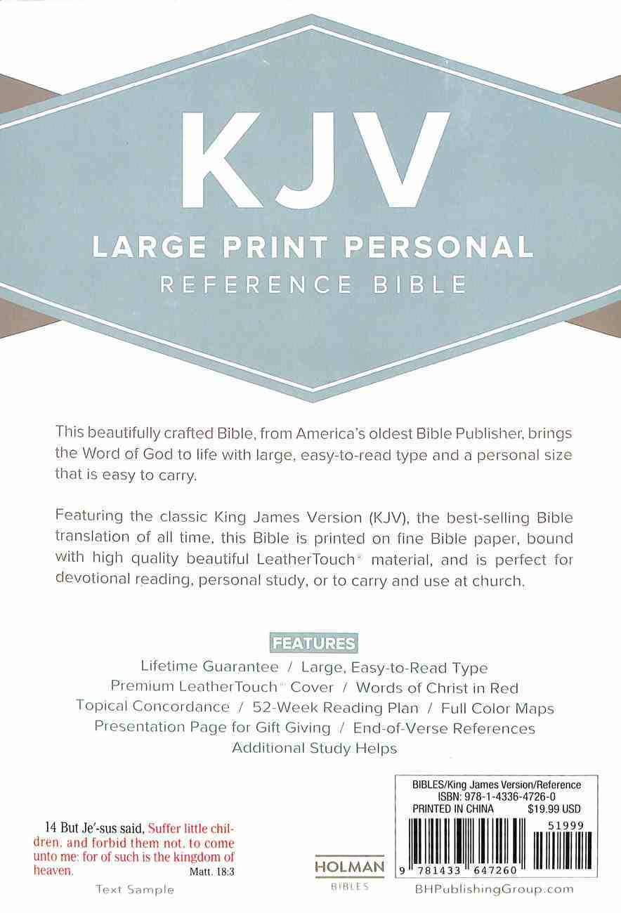 KJV Large Print Personal Reference Bible Charcoal Imitation Leather