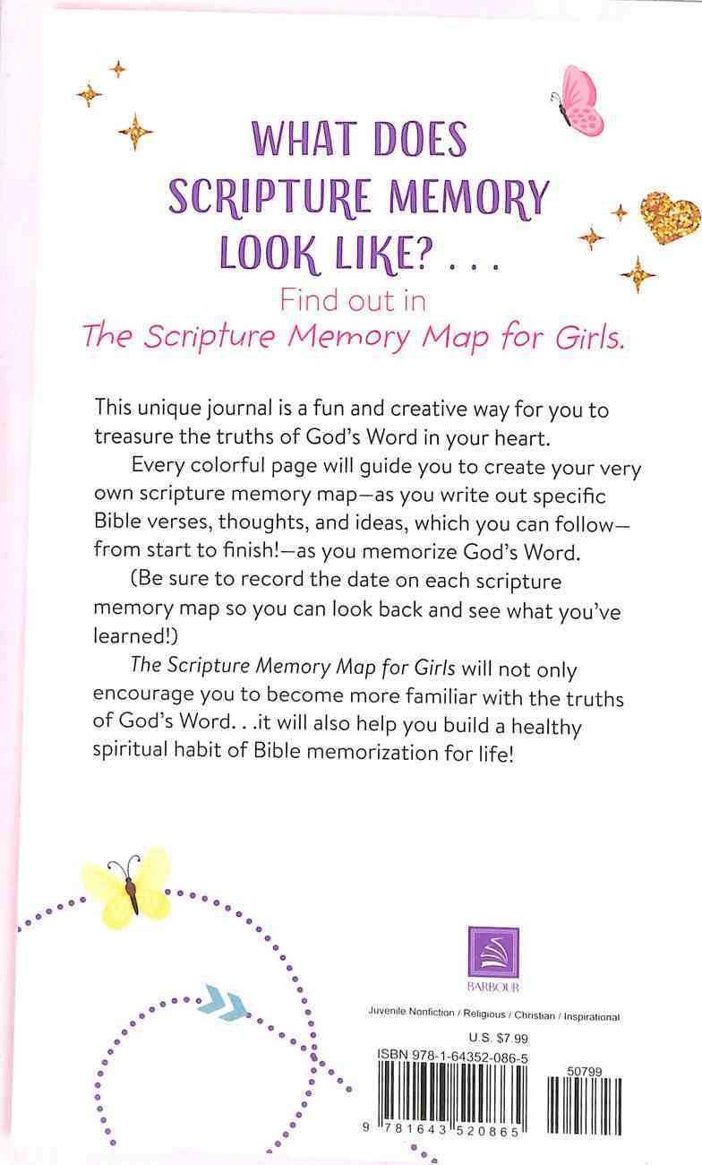 The Scripture Memory Map For Girls: A Creative Journal Spiral