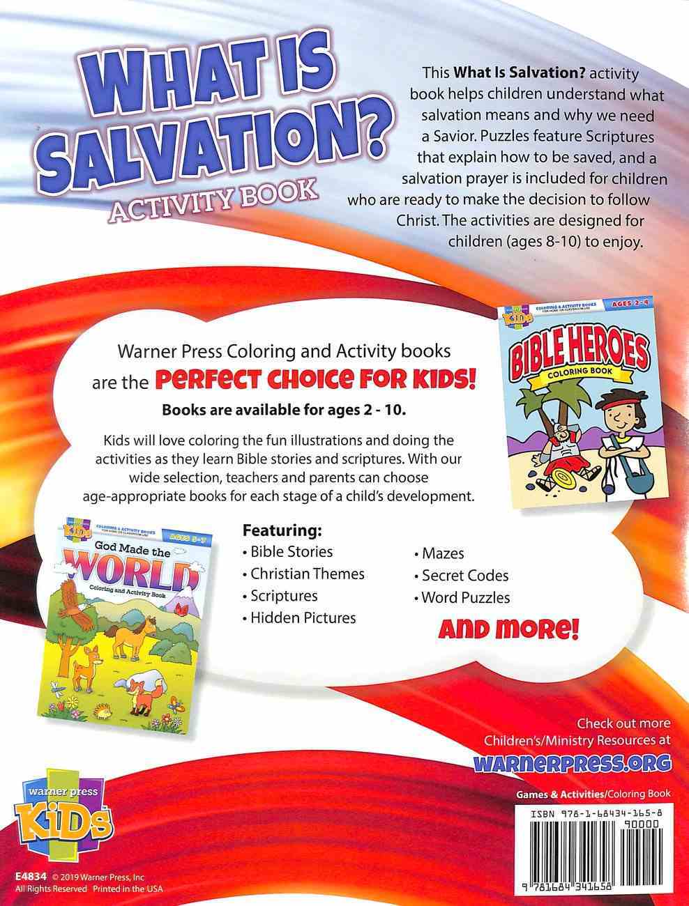 What is Salvation? Activity Book (Ages 8-10, Reproducible) (Warner Press Colouring & Activity Books Series) Paperback