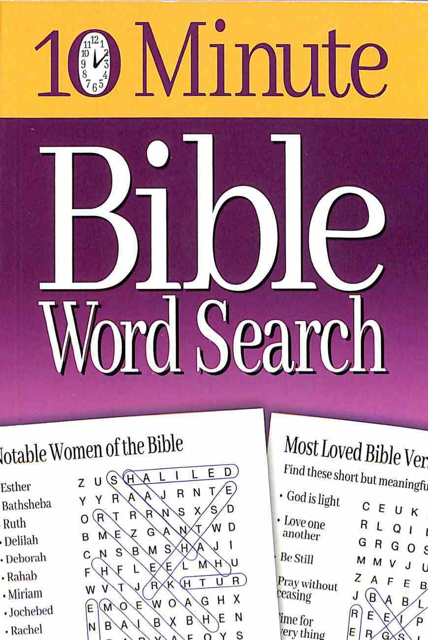10 Minute Bible Word Search Paperback