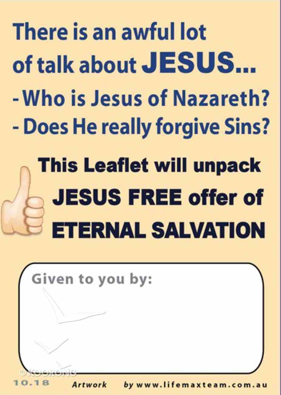 Why I Need Jesus as My Saviour: Jesus Saves (Pack Of 50) Pack