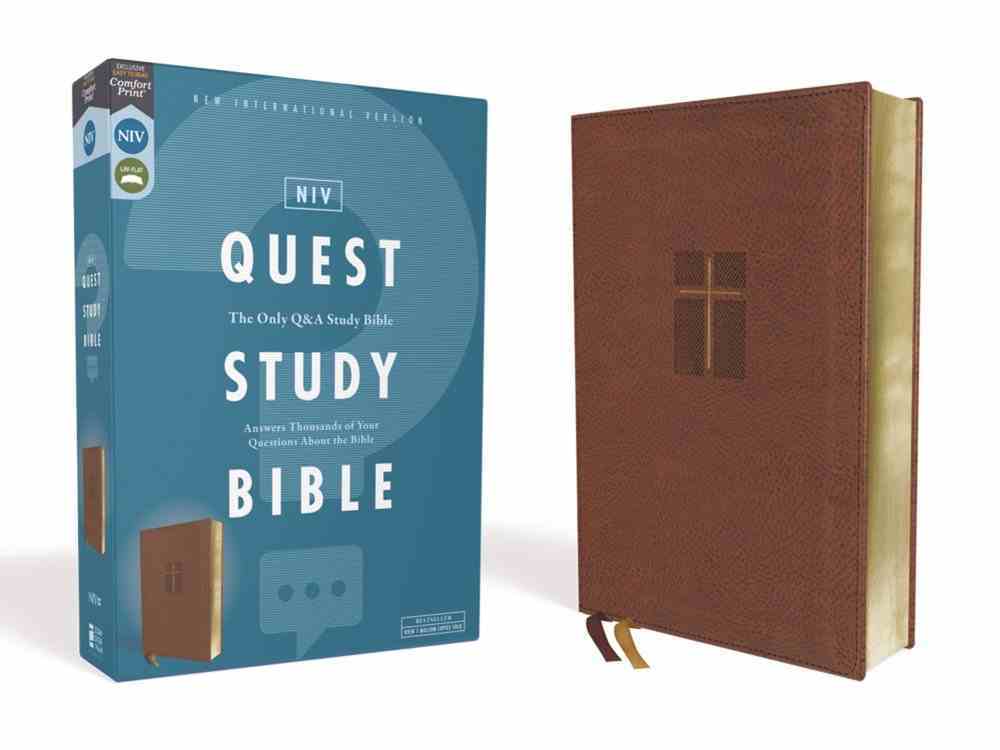 NIV Quest Study Bible Brown Premium Imitation Leather