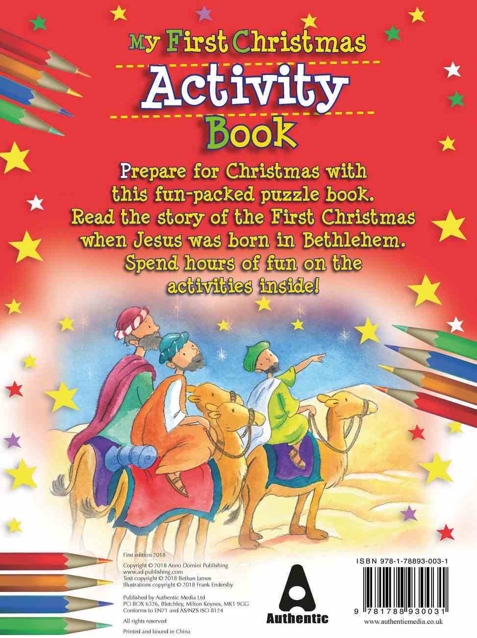My First Christmas Activity Book Paperback
