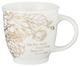 Ceramic Mugs 414ml: Floral Blue & White With Gold (The Lord, He Has Made) (Set Of 2) Homeware - Thumbnail 1