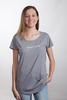 Womens Mali Tee: Grace Wins, Small, Grey Marle With White Print (Abide T-shirt Apparel Series) Soft Goods - Thumbnail 0