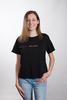 Womens Cube Tee: Believe, Small, Black With Rose Gold Metallic Print (Abide T-shirt Apparel Series) Soft Goods - Thumbnail 0
