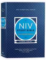 NIV Study Bible Large Print (Red Letter Edition) Fully Revised Edition (2020) Hardback - Thumbnail 0