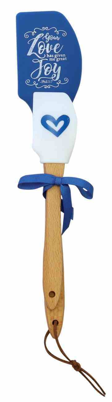 2 Spatula Giftset: Your Love Has Given Me Great Joy, Phil 1:7 Homeware