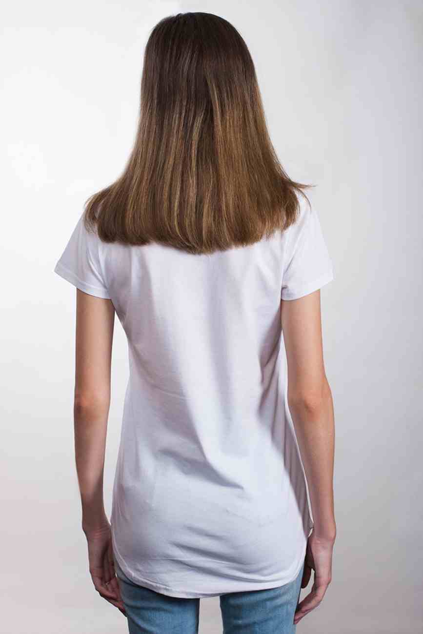 Womens Mali Tee: Walk in Faith, Xlarge, White With Black Print (Abide T-shirt Apparel Series) Soft Goods