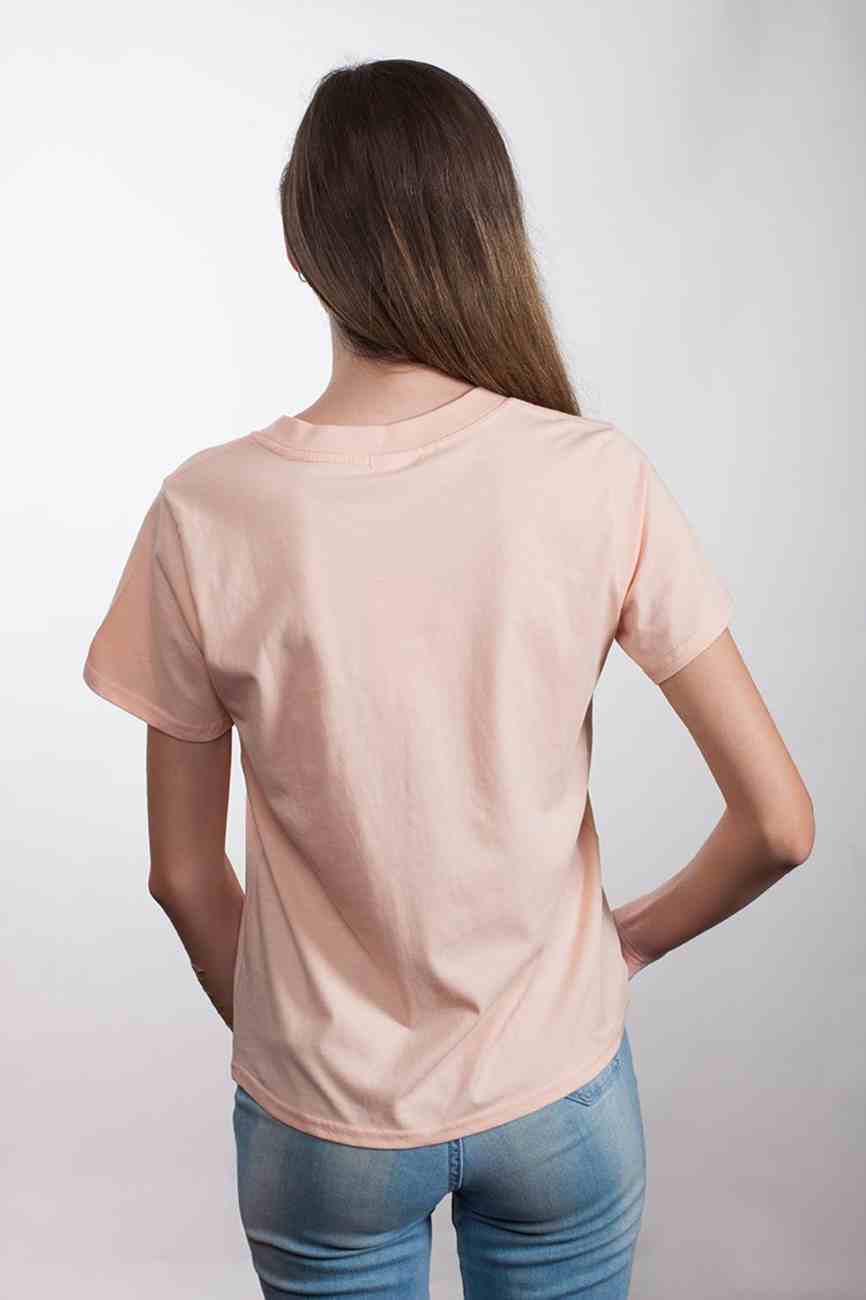 Womens Cube Tee: Be the Light, Medium, Pale Pink With Black Metallic Print (Abide T-shirt Apparel Series) Soft Goods