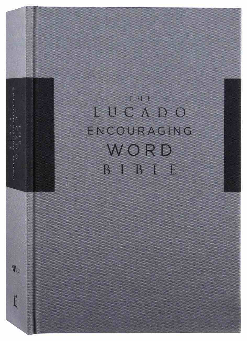 NIV Lucado Encouraging Word Bible Gray by Max Lucado | Koorong