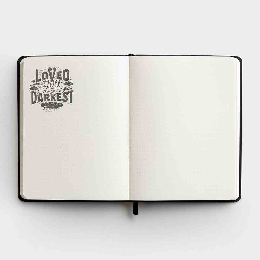 Signature Journal: Think on These Things, Black/White Flexi Back