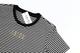 Womens Bowery Stripe Tee: Abide, Large, Black/Natural With Gold Metallic Print (Abide T-shirt Apparel Series) Soft Goods - Thumbnail 1