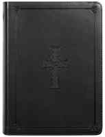 ESV Single Column Journaling Bible Large Print Charcoal Celtic Cross Design (Black Letter Edition) Imitation Leather - Thumbnail 2