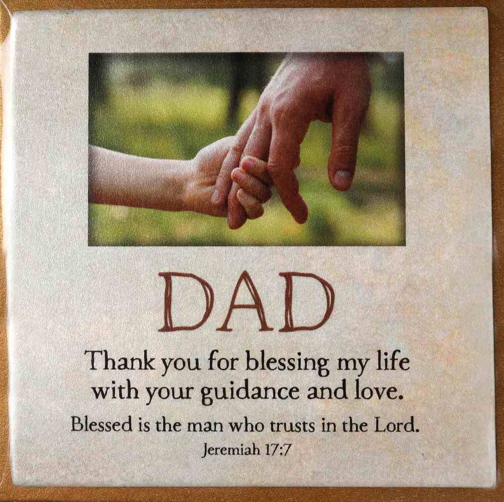 Touching Thoughts Magnet: Dad... Thank You For Blessing My Life... (Jeremiah 17:7) Novelty