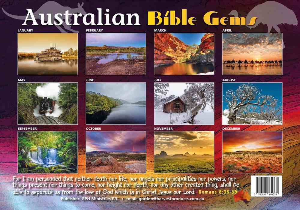 2021 Wall Calendar: Australian Bible Gems Calendar