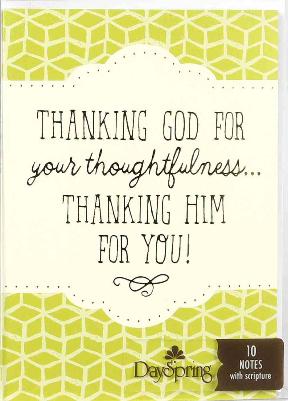 Trend Notes: Thanking Him For You (Phil 1:3 Niv) Stationery