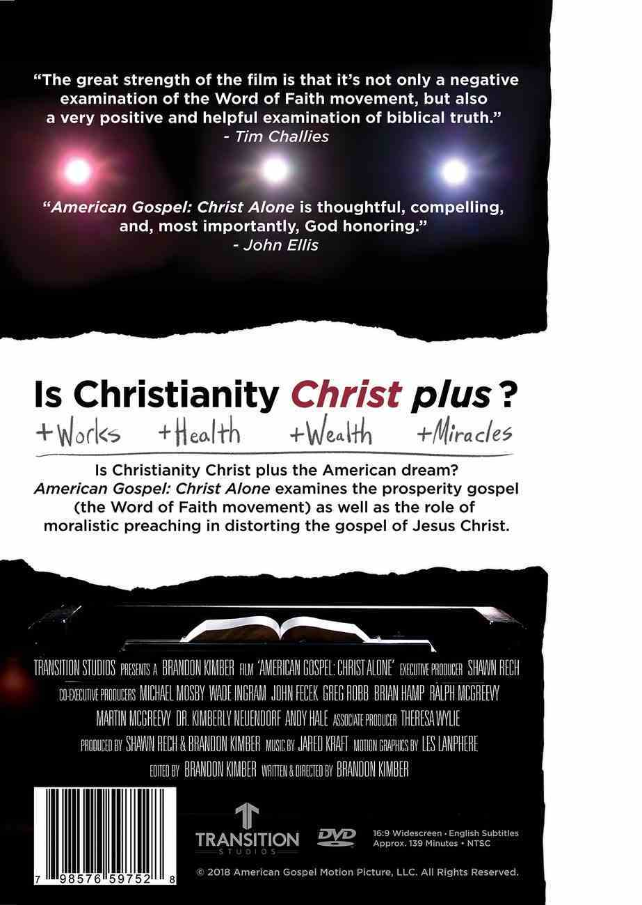 American Gospel: Christ Alone DVD