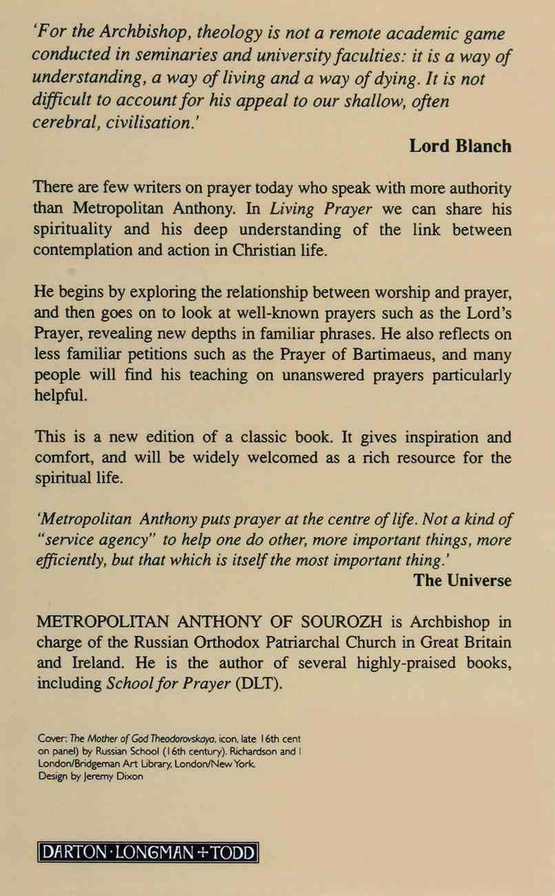 Living Prayer Paperback
