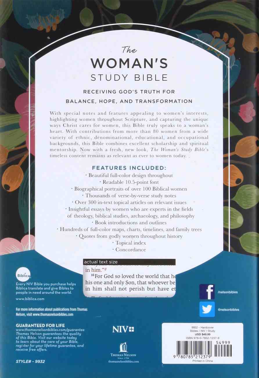 NIV Woman's Study Bible Full-Color Hardback