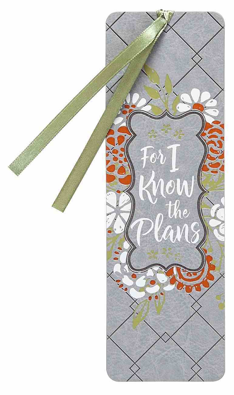 Bookmark Faux Leather: For I Know the Plans Stationery
