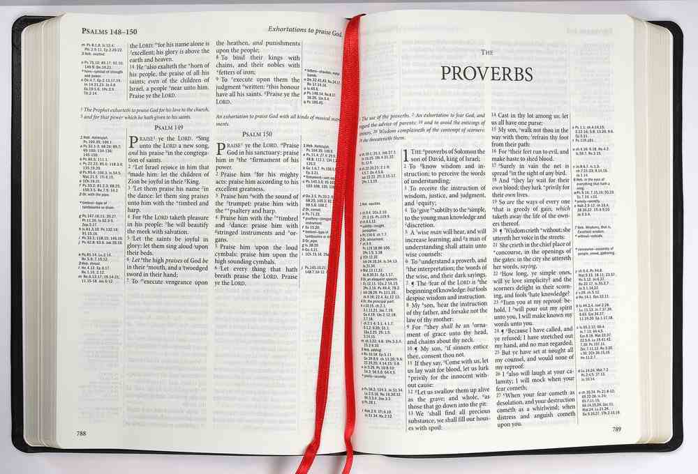 KJV Westminster Reference Bible Large Print (Black Letter Edition) Genuine Leather