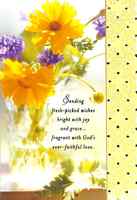 Bd General Feminine (Yellow Flower Photo) Cards - Thumbnail 0