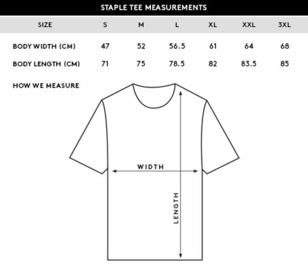 Mens Staple Tee: Faith Over Fear, 2xlarge, White With Black Print (Abide T-shirt Apparel Series) Soft Goods