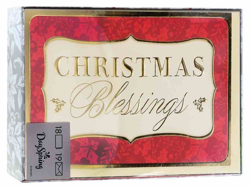 Christmas Boxed Cards: Christmas Blessings (Luke 2:14 Kjv) Box