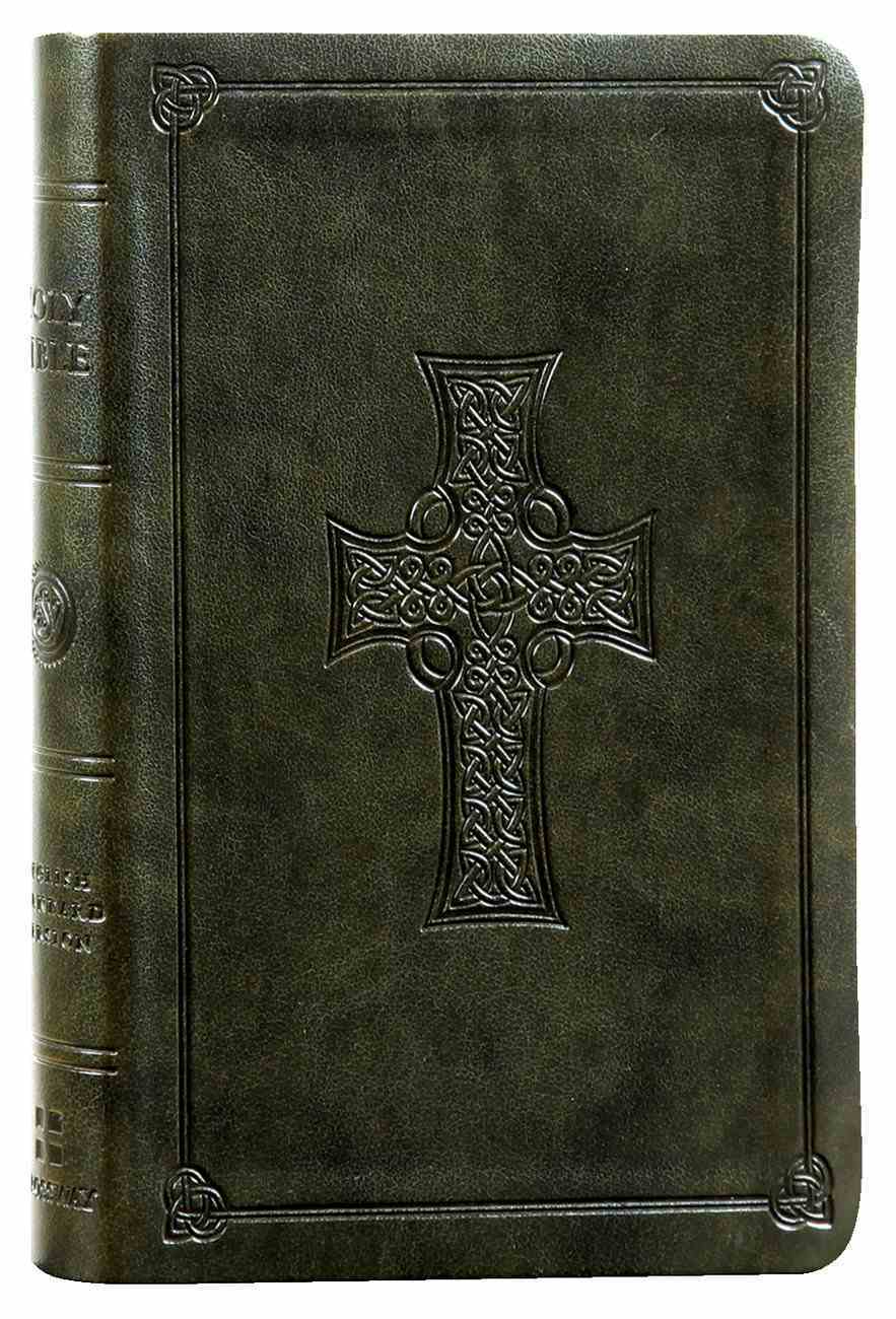 ESV Value Compact Bible Olive Celtic Cross Trutone (Black Letter Edition) Imitation Leather