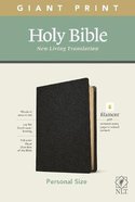 NLT Personal Size Giant Print Bible Filament Enabled Edition Black (Red Letter Edition) Genuine Leather